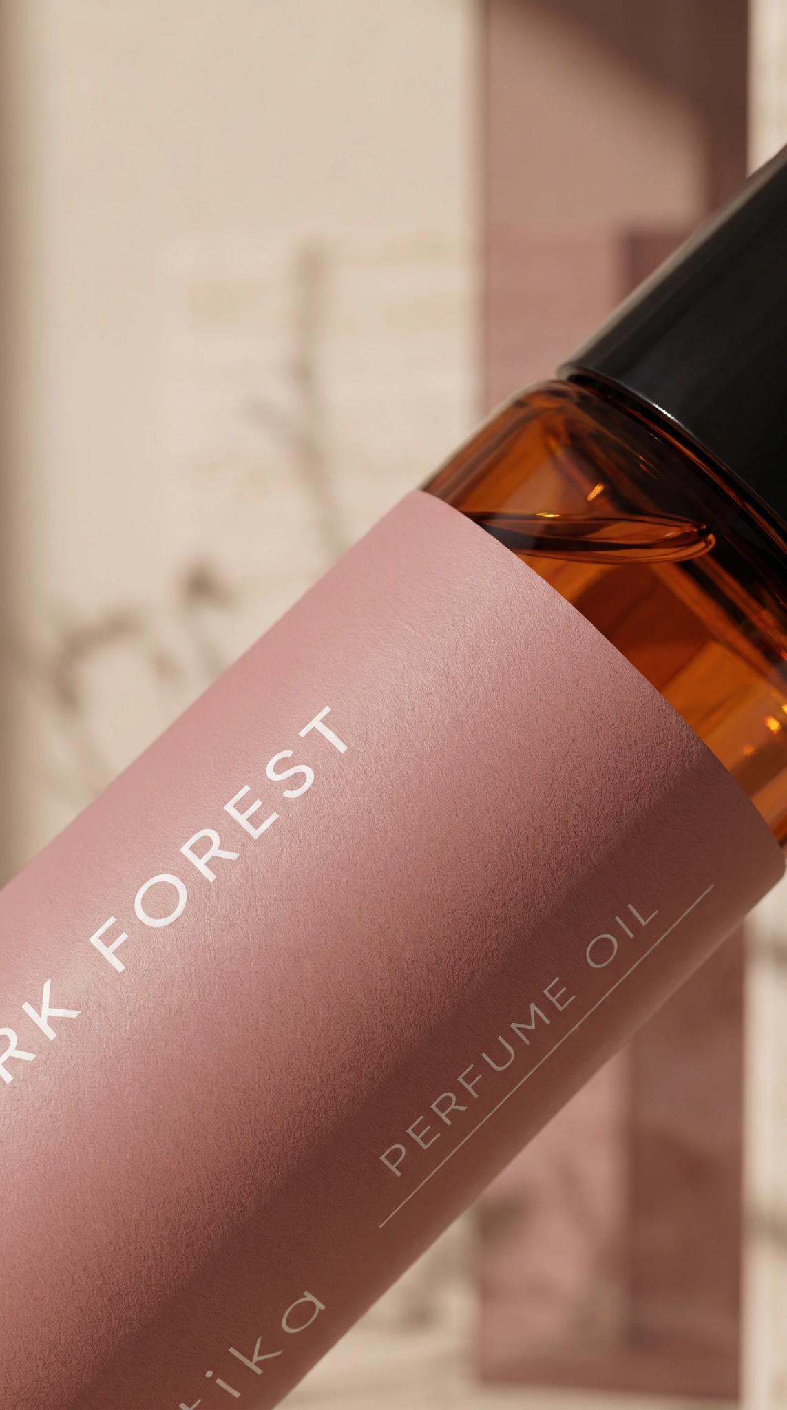 Detal etykiety Biotika Dark Forest